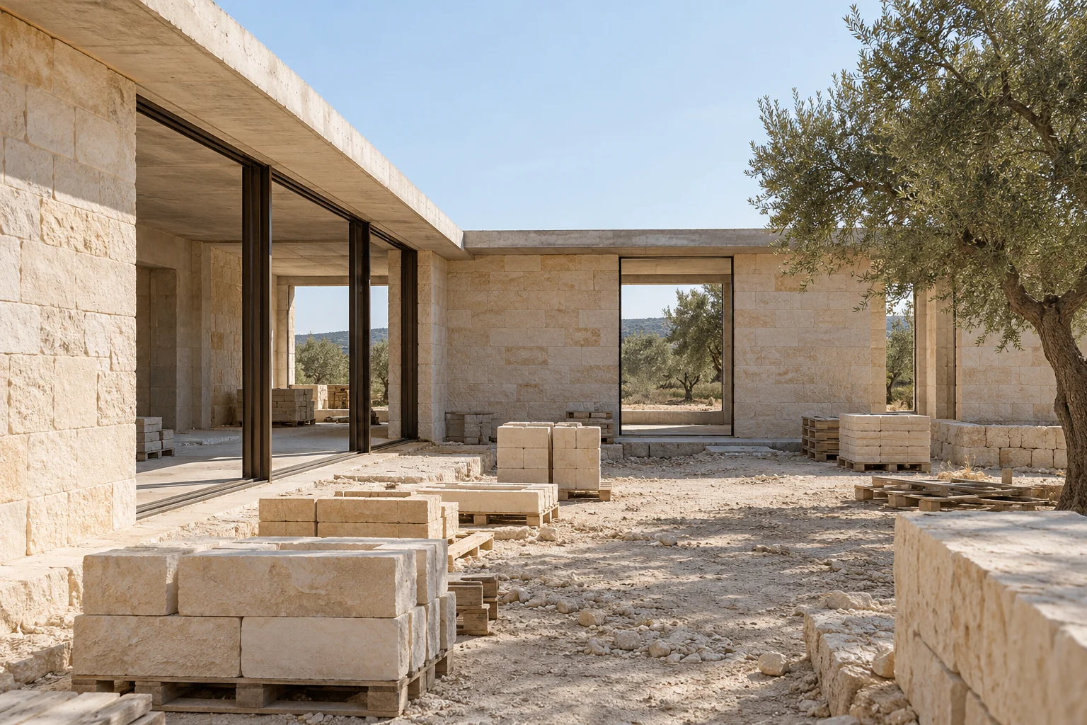 Πέτρινη εξοχική κατοικία